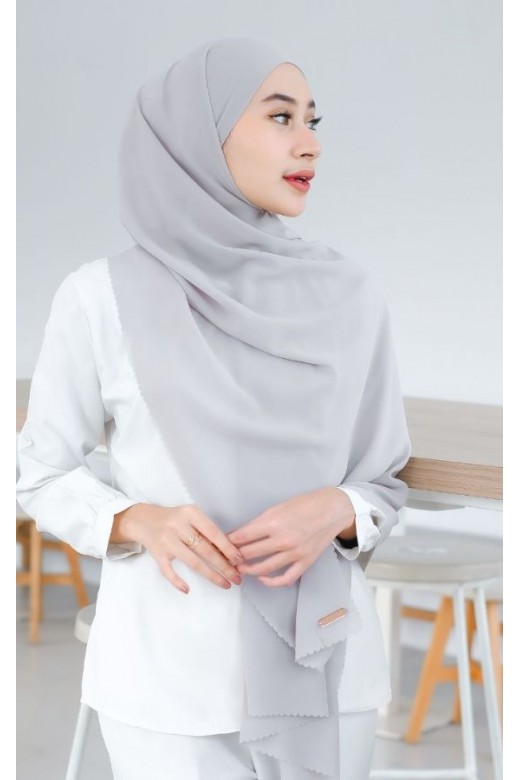 Pasmina Instan Lasercut Cerutti Silver
